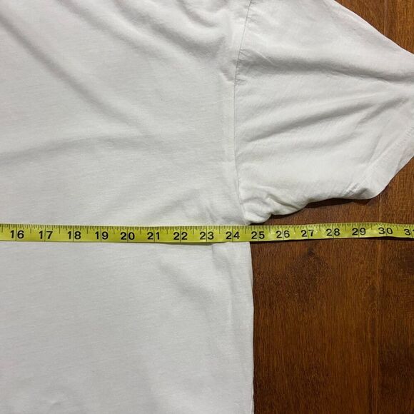 True Religion Basic Fit Vintage Print Logo White Red Cotton T-Shirt Men's XXL - Picture 7 of 8